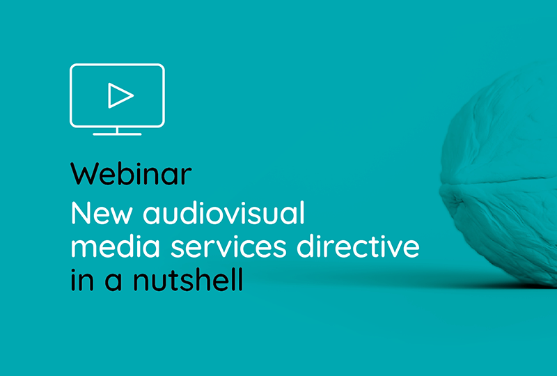 inar New Audiovisual Media Services Directive in a nutshell